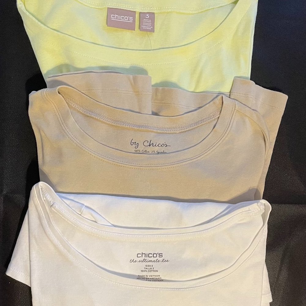 Chico's Ultimate Tee Short Sleeve Size 3 (XL)